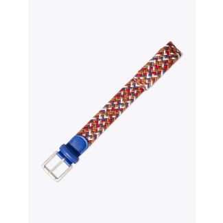 Anderson's Leather-Trimmed Elasticated Belt 6 Colors Front View