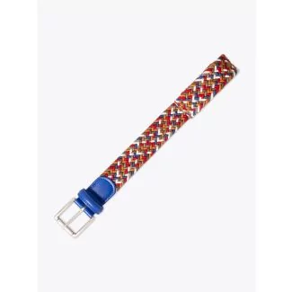 Anderson's Leather-Trimmed Elasticated Belt 6 Colors Front View