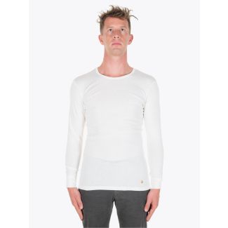 Armor-Lux Long Sleeved T-shirt Heritage Off White Full View