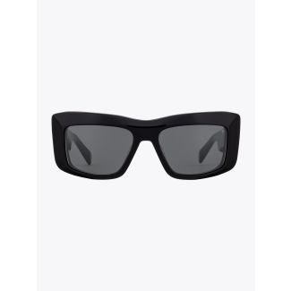 Balmain Sunglasses Envie D-Frame Black/Gold Front View
