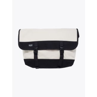 BLK Pine Workshop | Canvas Messenger Bag Natural/Black Front
