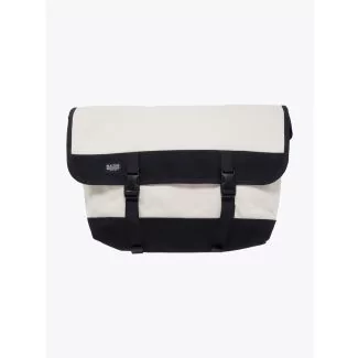 BLK Pine Workshop | Canvas Messenger Bag Natural/Black Front