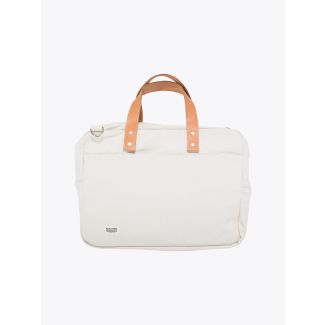 BLK Pine Workshop | Briefcase Canvas/Leather Natural Front