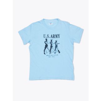 Blue Rey US Army T-shirt Celeste Front