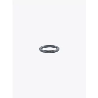 Barbara Zuna-Kratky Hammered Ring Silver Blackened 1