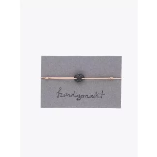 Barbara Zuna-Kratky Smooth Silver Blackened Ring 11Cord Bracelet Nude 1