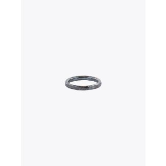 Barbara Zuna-Kratky Women Hammered Ring Silver Blackened 1