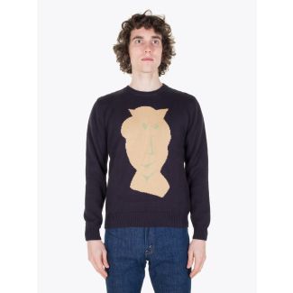 Carven Pull Vallauris Knit Pullover Marine Full View 