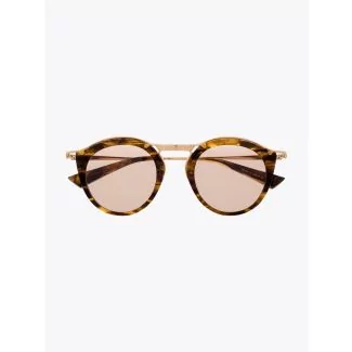 Christian Roth Oskari Sunglasses Brown Smoke - White Gold 1