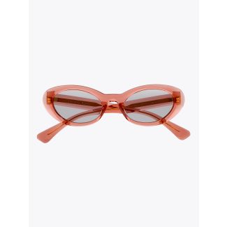 Christian Roth Round-Wav Sunglasses Burgundy Glitter - Rose Crystal 1