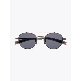 Dita-Lancier LSA-103 Round Shape Sunglasses Black Gun 1