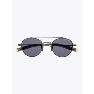 Dita-Lancier LSA-103 Round Shape Sunglasses Black Gun 1