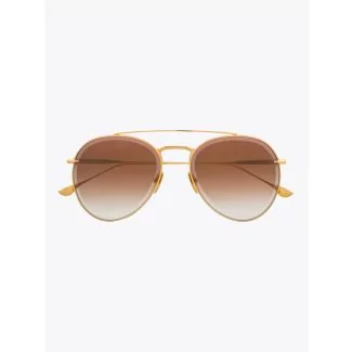 Dita Axial DTS502 Aviator Sunglasses Yellow Gold Front View