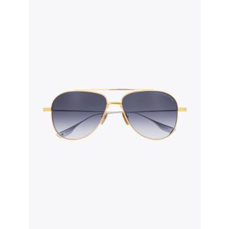 Subsystem - Dita Sunglasses Aviator Yellow Gold/Silver front view