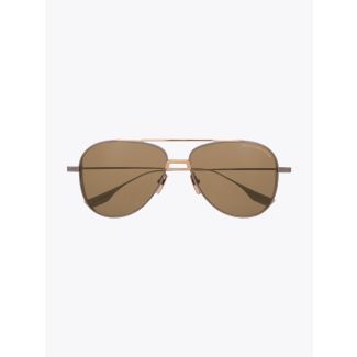 Subsystem - Dita Sunglasses Aviator Antique Silver/Gold front view