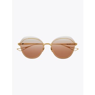 Dita Nightbird-Two Butterfly Sunglasses Yellow Gold 1