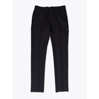 GBS trousers Adriano Cotton-Blend Twill Grey/Black Front View