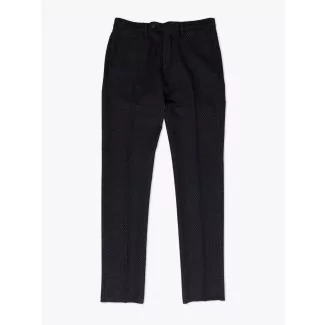 GBS trousers Adriano Cotton-Blend Twill Grey/Black