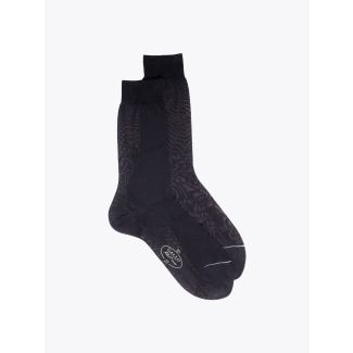 Gallo Plain Cotton Short Socks Anthracite 1