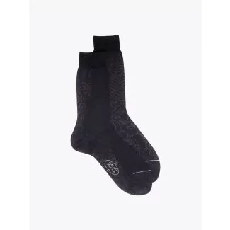 Gallo Plain Cotton Short Socks Anthracite 1