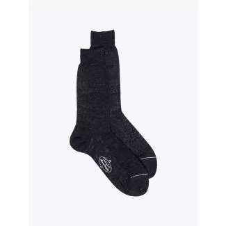 Gallo Short Socks Plain Wool Anthracite 1