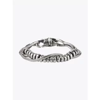 Goti Triple Snake Chain Bracelet Sterling Silver 1