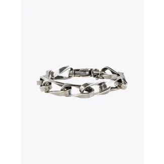 Goti Silver Milled Curb Chains Bracelet 1