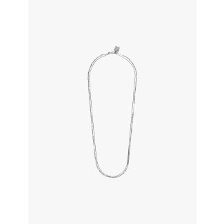 Goti CN933 Silver Double Necklace Front View