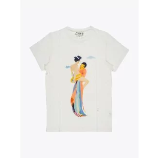 G.Kero Orange Love Printed Cotton T-shirt