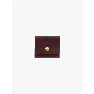 Il Bisonte C0774 Vintage Cowhide Leather Coin-Purse Brown Front