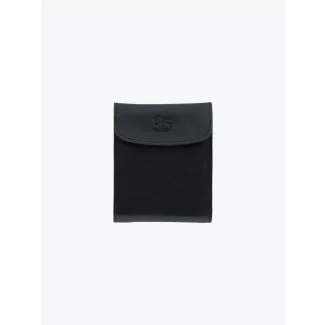 Il Bisonte C0976 Man’s Vintage Cowhide Leather Wallet Black Front