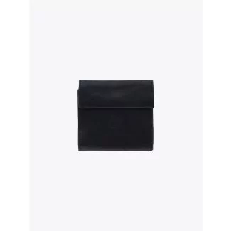 Il Bisonte C0455 Vintage Cowhide Leather Wallet Black - E35 SHOP