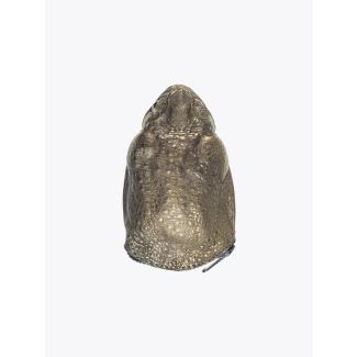 Kobja Toad Skin Purse Zip Bronze Front
