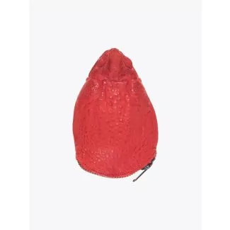 Kobja Toad Skin Purse Zip Red Front