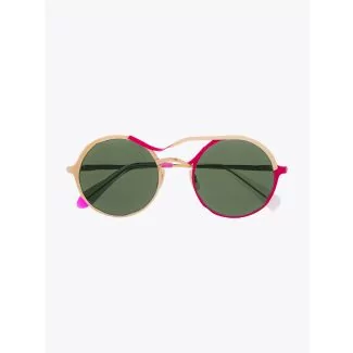 Masahiromaruyama Twist MM-0037 No.4 Sunglasses Gold / Red Front View