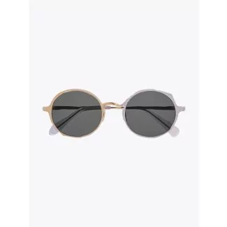 Masahiromaruyama Twist MM-0038 No.5 Sunglasses Gold / Silver Front View