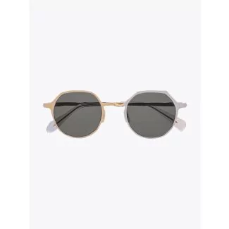 Masahiromaruyama Twist MM-0039 No.5 Sunglasses Gold / Silver Front View