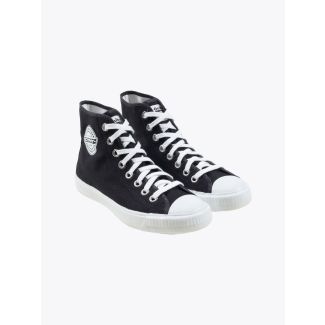 Onitsuka Tiger Tiger Scoop Canvas Sneakers Black/White Front Three-quarters