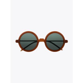 Pawaka Duaenam 26 Round-Frame Sunglasses Caramel Front View
