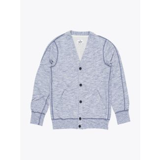Reigning Champ Cardigan Alpine Blue Front