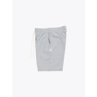 Reigning Champ Loopback Cotton Jersey Sweatshort Heather Grey Side