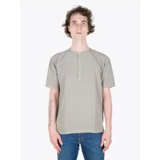 Salvatore Piccolo Henley T-Shirt Fango Full View