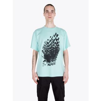 Stone Island Shadow Project 20510 Jersey Mako Printed Short Sleeve T-shirt Aqua 1