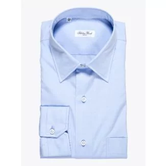 Salvatore Piccolo Regular-Fit Cotton Poplin Blue 1