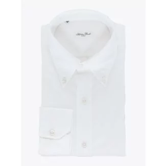 Salvatore Piccolo Slim Fit Button-Down Oxford 120 Shirt White 1