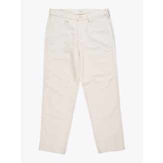 Salvatore Piccolo Straight Work Pant Ecru Front View