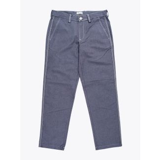 Salvatore Piccolo Straight Work Pant Blue Front View