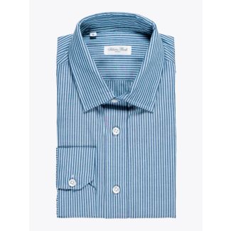 Salvatore Piccolo Regular Fit Shirt Striped Blue 1