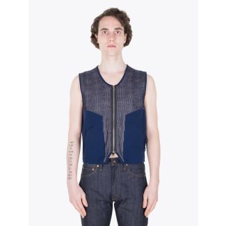 Stone Island Shadow Project 502A3 Knitwear Navy Blue Full View