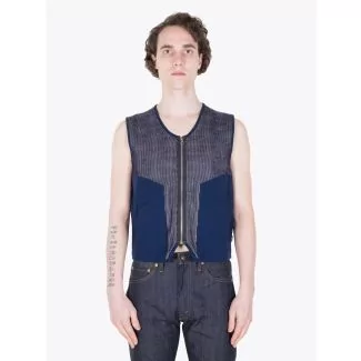 Stone Island Shadow Project 502A3 Knitwear Navy Blue Full View